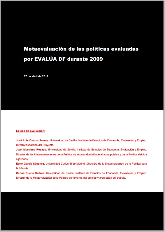 México (2010): Metaevaluación de Evalúa DF